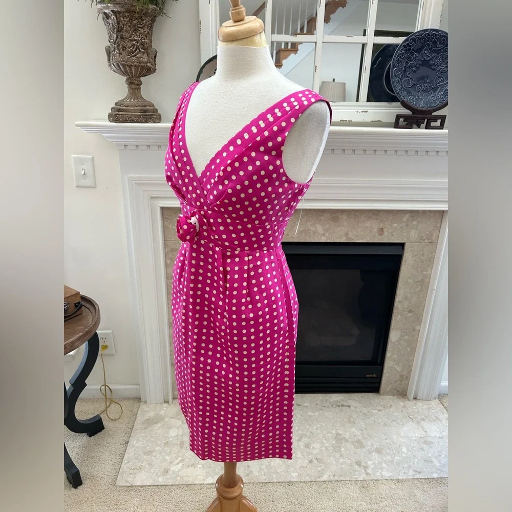 J Crew Pink Polka Dot Dress - Picture 6 of 11